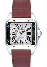 Load image into Gallery viewer, Cartier Santos 100 Watch - Large Steel and Gold Case - Alligator Strap - W20072X7 - Luxury Time NYC