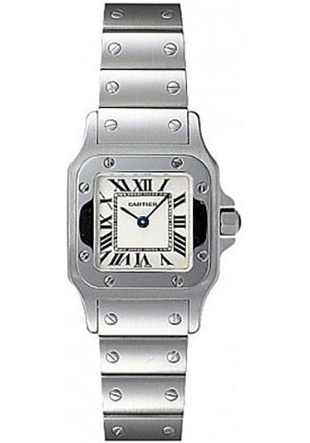 Cartier Santos de Cartier Galbee Watch - Small Steel Case - And Steel Bracelet - W20056D6 - Luxury Time NYC