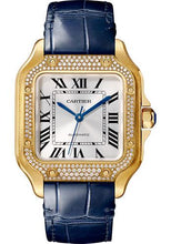 Load image into Gallery viewer, Cartier Santos de Cartier Watch - 35.1 mm Yellow Gold Case - Diamond Bezel - WJSA0008 - Luxury Time NYC