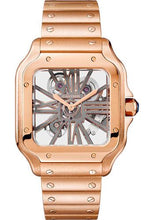Load image into Gallery viewer, Cartier Santos de Cartier Watch - 39.8 mm Pink Gold Case - Skeleton Dial - WHSA0016 - Luxury Time NYC