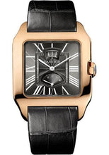 Load image into Gallery viewer, Cartier Santos Dumont Power Reserve Watch - 38 mm Pink Gold Case - Gray Dial - Gray Alligator Strap - W2020068 - Luxury Time NYC