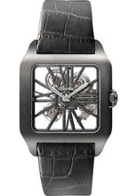 Load image into Gallery viewer, Cartier Santos-Dumont Watch - 38.7 mm Titanium Case - Satin Brushed Dial - Black Alligator Strap - W2020052 - Luxury Time NYC