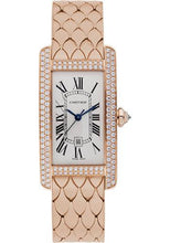 Load image into Gallery viewer, Cartier Tank Americaine Medium Model Watch - 41.6 x 22.6 mm Pink Gold Diamond Case - WB710010 - Luxury Time NYC