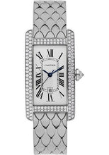 Load image into Gallery viewer, Cartier Tank Americaine Medium Model Watch - 41.6 x 22.6 mm White Gold Diamond Case - White Gold In Bracelet - WB710011 - Luxury Time NYC