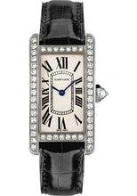 Load image into Gallery viewer, Cartier Tank Americaine Watch - 34.8 mm White Gold Diamond Case - Black Alligator Strap - WJTA0003 - Luxury Time NYC
