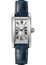 Load image into Gallery viewer, Cartier Tank Americaine Watch - 34.80 mm Steel Case - Navy Blue Alligator Strap - WSTA0016 - Luxury Time NYC