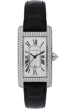 Load image into Gallery viewer, Cartier Tank Americaine Watch - Medium White Gold Diamond Case - Alligator Strap - WB710002 - Luxury Time NYC