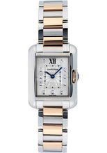 Load image into Gallery viewer, Cartier Tank Anglaise Small Model Watch - 30 x 22.7 mm Pink Gold And Steel Case - Silver Diamond Dial - WT100024 - Luxury Time NYC