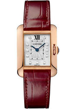 Load image into Gallery viewer, Cartier Tank Anglaise Watch - 30.2 mm Pink Gold Case - Diamond Dial - Bordeaux Alligator Strap - WJTA0007 - Luxury Time NYC