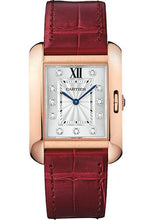 Load image into Gallery viewer, Cartier Tank Anglaise Watch - 34.7 mm Pink Gold Case - Diamond Dial - Bordeaux Alligator Strap - WJTA0009 - Luxury Time NYC