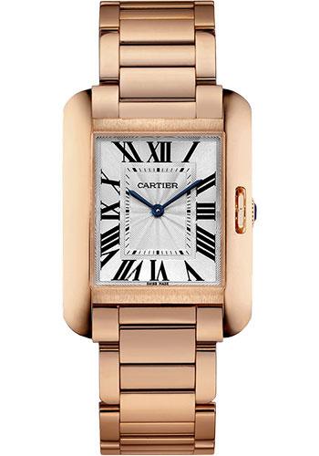 Cartier Tank Anglaise Watch - 34.7 mm Pink Gold Case - W5310041 - Luxury Time NYC