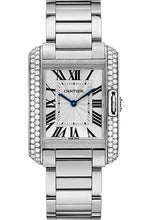 Load image into Gallery viewer, Cartier Tank Anglaise Watch - 34.7 mm White Gold Diamond Case - Diamond Bezel - Silver Diamond Dial - WT100028 - Luxury Time NYC