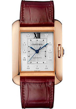 Load image into Gallery viewer, Cartier Tank Anglaise Watch - 39.2 mm Pink Gold Case - Diamond Dial - Bordeaux Alligator Strap - WJTA0006 - Luxury Time NYC