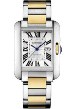 Load image into Gallery viewer, Cartier Tank Anglaise Watch - 39.2 x 29.8 mm Steel Case - Silver Dial - Yellow Gold And Steel Bracelet - W5310047 - Luxury Time NYC