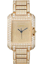 Load image into Gallery viewer, Cartier Tank Anglaise Watch - Medium Pink Gold Diamond Case - Diamond Paved - Diamond Bracelet - HPI00560 - Luxury Time NYC