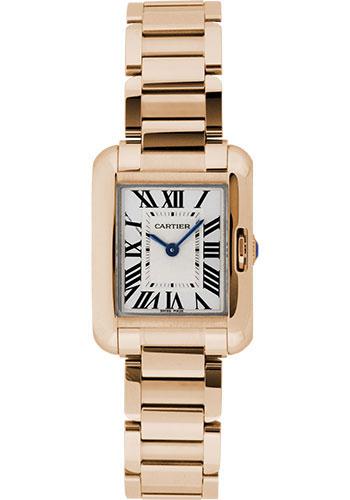 Cartier Tank Anglaise Watch - Small Pink Gold Case - W5310013 - Luxury Time NYC