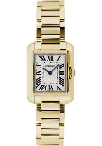 Cartier Tank Anglaise Watch - Small Yellow Gold Case - W5310014 - Luxury Time NYC