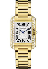 Load image into Gallery viewer, Cartier Tank Anglaise Watch - Small Yellow Gold Diamond Case - WT100005 - Luxury Time NYC