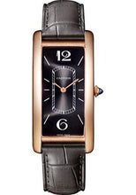 Load image into Gallery viewer, Cartier Tank Cintree Watch - 46.3 mm Pink Gold Case - Black Dial - Dark Gray Alligator Strap - WGTA0025 - Luxury Time NYC