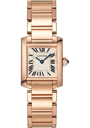 Cartier Tank Francaise Watch - 25 mm Pink Gold Case - WGTA0029 - Luxury Time NYC