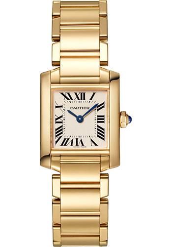 Cartier Tank Francaise Watch - 25 mm Yellow Gold Case - WGTA0031 - Luxury Time NYC