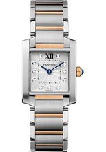 Load image into Gallery viewer, Cartier Tank Francaise Watch - 30.4 mm Pink Gold Case - Diamond Dial - Steel Bracelet - WE110005 - Luxury Time NYC