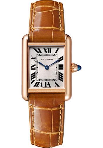 Cartier Tank Louis Cartier Watch - 29.55 mm Pink Gold Case - Brown Alligator Strap - WGTA0010 - Luxury Time NYC