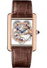 Load image into Gallery viewer, Cartier Tank Louis Cartier Watch - 30 mm Pink Gold Case - Pink Gold Case Bezel - Black Dial - Brown Alligator Strap - WHTA0002 - Luxury Time NYC