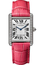 Load image into Gallery viewer, Cartier Tank Louis Cartier Watch - 33.7 mm White Gold Case - Pink Fuschia Alligator Strap - WJTA0015 - Luxury Time NYC