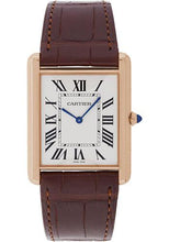 Load image into Gallery viewer, Cartier Tank Louis Cartier Watch - Extra large Pink Gold Case - Brown Alligator Strap - W1560017 - Luxury Time NYC