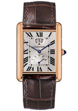 Load image into Gallery viewer, Cartier Tank Louis Cartier Watch - Extra large Pink Gold Case - Silver Dial - Brown Leather Strap - W1560003 - Luxury Time NYC