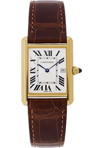 Cartier Tank Louis Cartier Watch - Large Yellow Gold Case - Alligator Strap - W1529756 - Luxury Time NYC