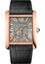 Load image into Gallery viewer, Cartier Tank MC Watch - 34.3 mm Pink Gold Case - Gray Dial - Dark Gray Alligator Strap - WGTA0014 - Luxury Time NYC