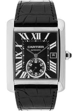 Load image into Gallery viewer, Cartier Tank MC Watch - 34.3 mm Steel Case - Black Dial - Black Alligator Strap - W5330004 - Luxury Time NYC