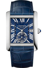 Load image into Gallery viewer, Cartier Tank MC Watch - 34.3 mm Steel Case - Blue Dial - Dark Blue Alligator Strap - WSTA0010 - Luxury Time NYC