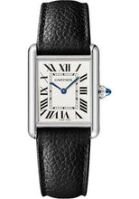 Load image into Gallery viewer, Cartier Tank Must Watch - 33.7 mm x 25.5 mm Steel Case - Silvered Dial - Interchangeable Black Grained Calfskin Strap - WSTA0041 - Luxury Time NYC