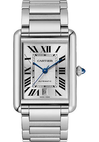 Cartier Tank Must Watch - 41 mm x 31 mm Steel Case - Silvered Dial - Bracelet - WSTA0053 - Luxury Time NYC