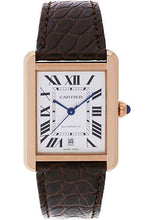 Load image into Gallery viewer, Cartier Tank Solo Extra Large Model Watch - 31 x 40.8 mm Pink Gold And Steel Case - Matt Brown Alligator Strap - W5200026 - Luxury Time NYC