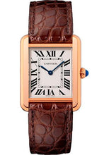 Load image into Gallery viewer, Cartier Tank Solo Watch - 31 mm Pink Gold Case - Brown Alligator Strap - W5200024 - Luxury Time NYC