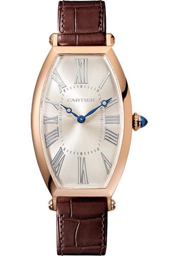 Cartier Tonneau Watch - 46.3 mm Pink Gold Case - Brown Alligator Strap - WGTN0006 - Luxury Time NYC