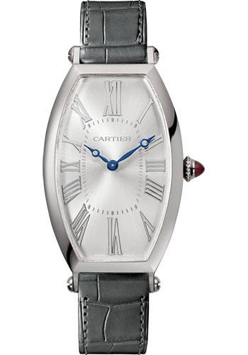 Cartier Tonneau Watch - 46.3 mm Platinum Case - Gray Alligator Strap - WGTN0005 - Luxury Time NYC