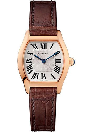 Cartier Tortue Watch - 30 mm Pink Gold Case - Brown Alligator Strap - W1556360 - Luxury Time NYC