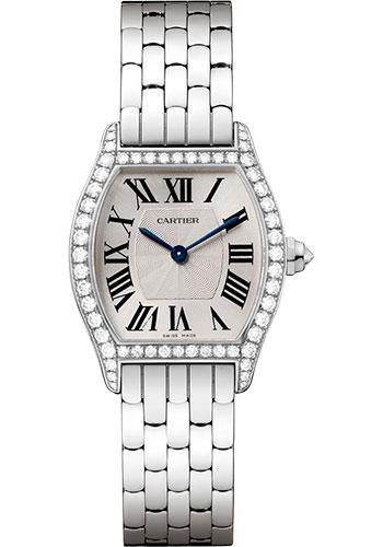 Cartier Tortue Watch - 30 mm White Gold Diamond Case - WA501011 - Luxury Time NYC