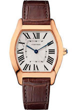 Load image into Gallery viewer, Cartier Tortue Watch - 39 mm Pink Gold Case - Brown Alligator Strap - W1556362 - Luxury Time NYC