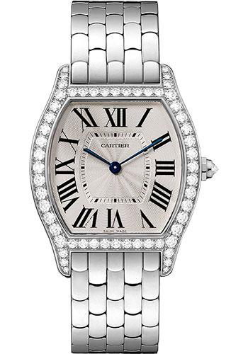 Cartier Tortue Watch - 39 mm White Gold Diamond Case - WA501013 - Luxury Time NYC