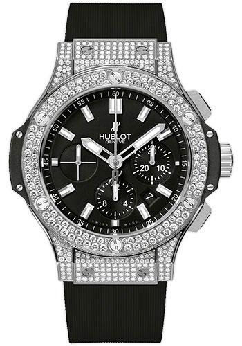 Hublot Big Bang Evolution Steel Pave Watch-301.SX.1170.RX.1704 - Luxury Time NYC