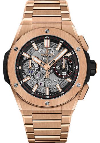 Hublot Big Bang Integral King Gold Watch - 42 mm - Black Skeleton Dial-451.OX.1180.OX - Luxury Time NYC