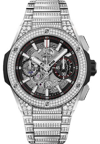 Hublot Big Bang Integral Titanium Pave Watch - 42 mm - Black Skeleton Dial-451.NX.1170.NX.3704 - Luxury Time NYC