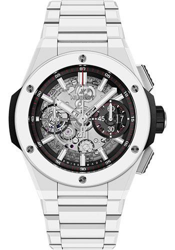 Hublot Big Bang Integral White Ceramic Watch - 42 mm - Grey Skeleton Dial-451.HX.1123.HX - Luxury Time NYC