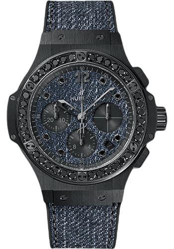 Hublot Big Bang Jeans Ceramic Black Diamonds Limited Edition of 250 Watch-341.CX.2740.NR.1200.JEANS - Luxury Time NYC